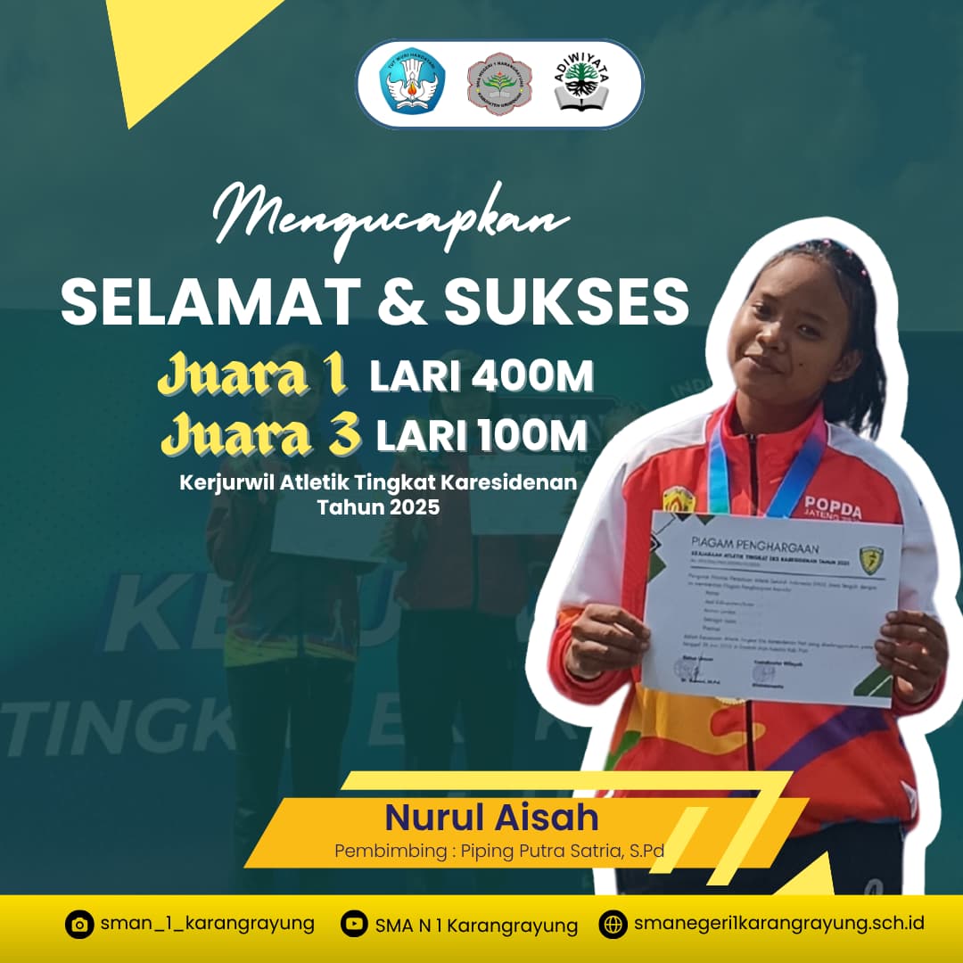 Nurul Aisah Borong Medali di Kerjurwil Atletik Karesidenan 2025