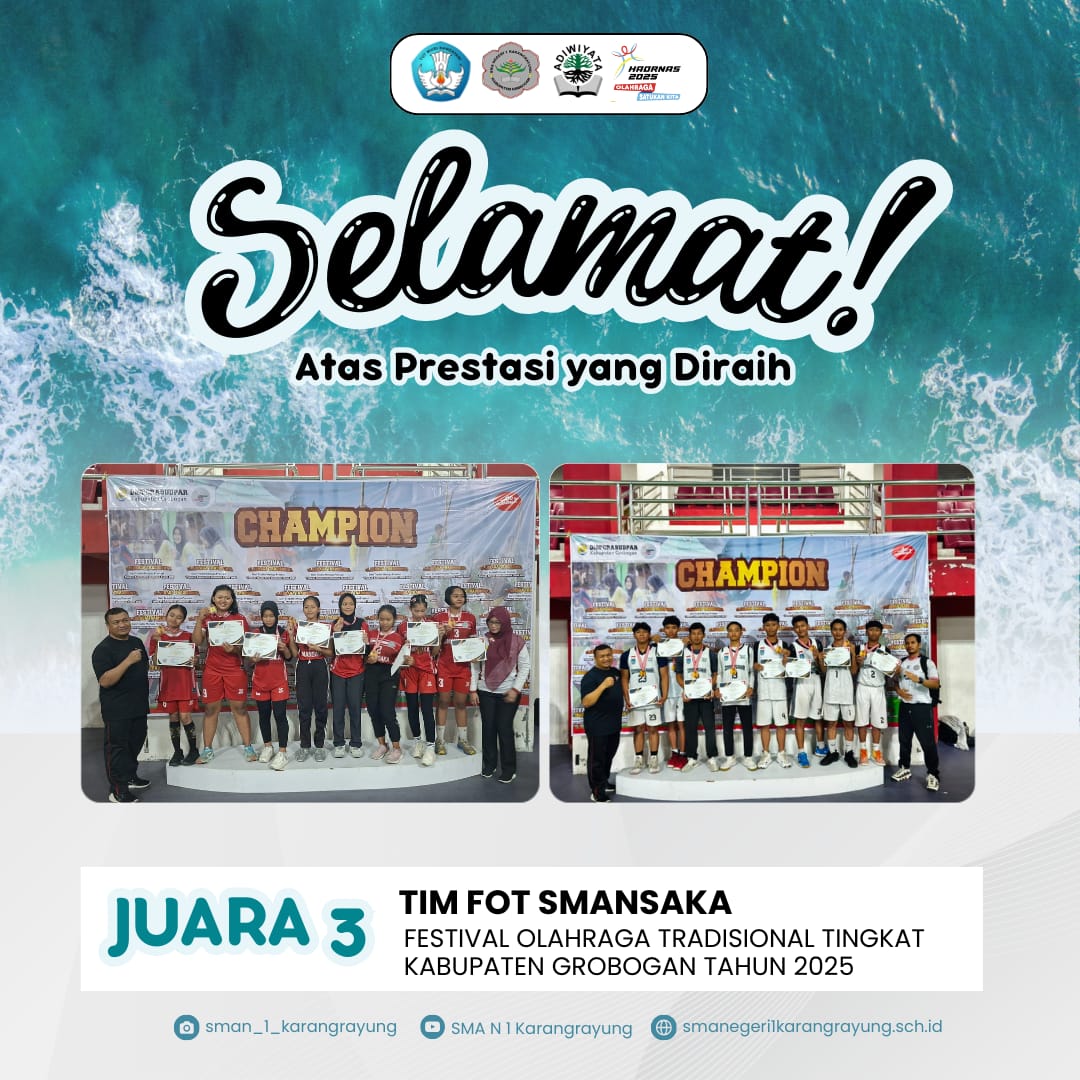 Juara 3 FOT (Festival Olah Raga Tradisional) Tingkat Kabupaten Grobogan